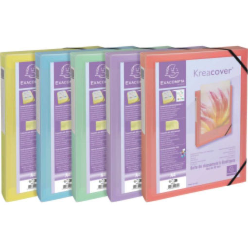Picture of EXACOMPTA PASTEL BOX FILE FRONT COVER 40MM